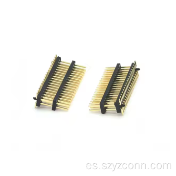 Conector de cabezal de clavija de paso de 1,27 mm Plástico doble